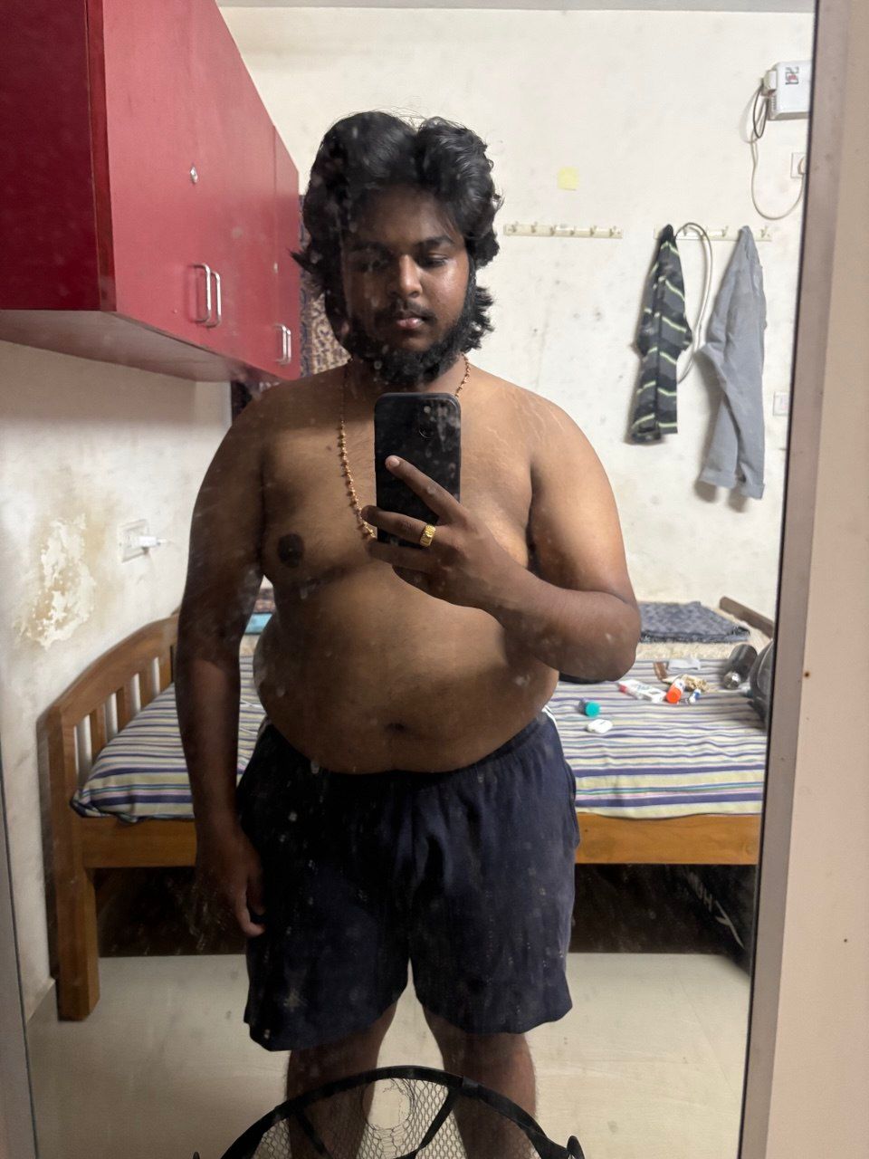 Manish before transformation